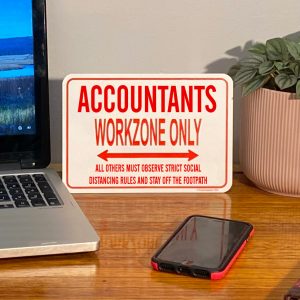 Accountant funny Desk Sign