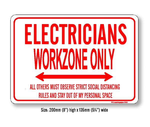 ELECTRICIANS Fun Desk Sign - Image 3