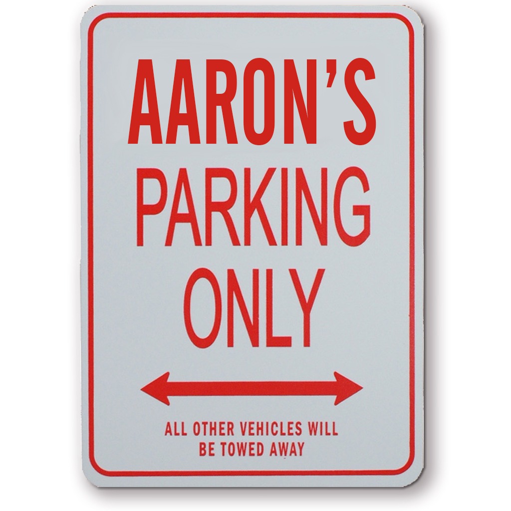 Get Your Personalized Fun Parking Sign on funparkingsigns.com.au.