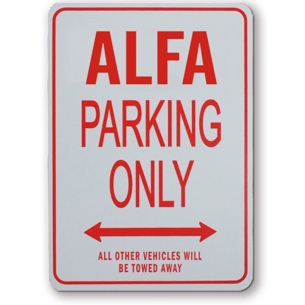 ALFA Parking Sign