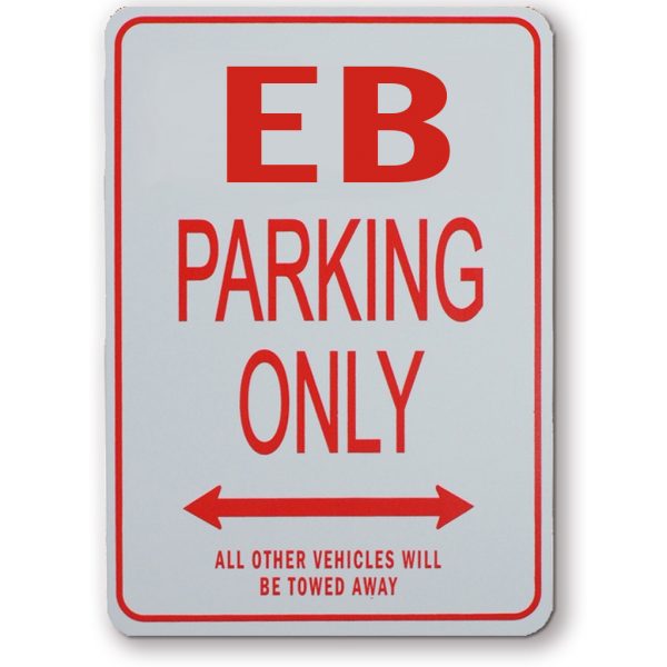 EB Parking Sign