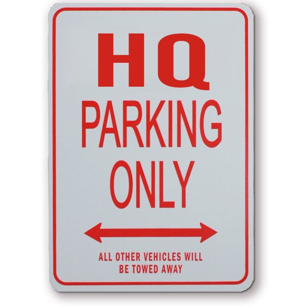 HQ Holden Parking Sign