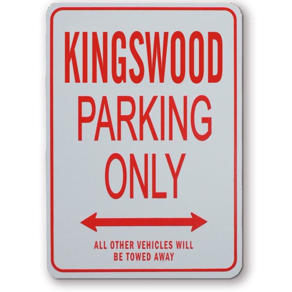 HOLDEN KINGSWOOD PARKING SIGN