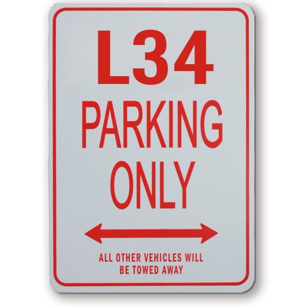 TORANA L34 Parking Sign