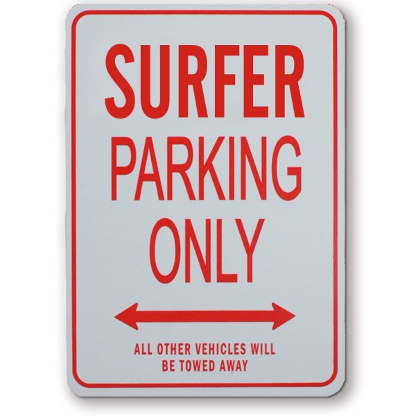 SURFER PARKING SIGN