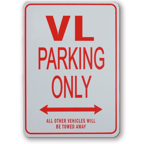 Holden Commodore VL Parking Sign