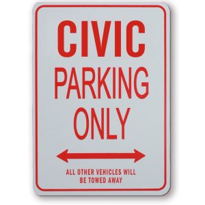Civic Parking Sign